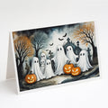Ghosts Spooky Halloween Greeting Cards Pack of 8 Blank Cards with Envelopes Whimsical A7 Size 5x7