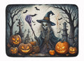 Witch Spooky Halloween Memory Foam Kitchen Mat Machine Washable Anti-Fatigue Cushion Comfort Bath or Kitchen Rug