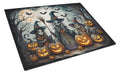 Witches Spooky Halloween Cutting Board Tempered Glass Kitchen Cutting Surface, Heat Resistant Chopping, Non-Slip Feet, Food Prep & Serving