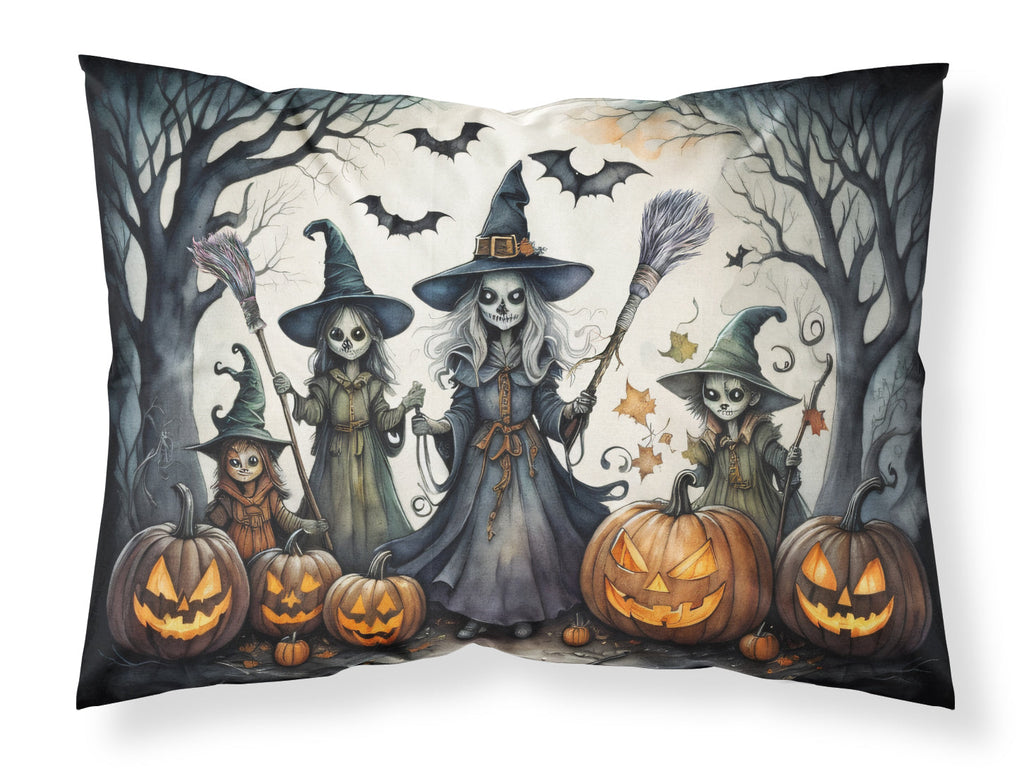 Witches Spooky Halloween Standard Pillowcase Lightweight Super Soft Easy Care Decorative Artwork Pillowcase, Standard