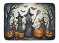 Witches Spooky Halloween Memory Foam Kitchen Mat Machine Washable Anti-Fatigue Cushion Comfort Bath or Kitchen Rug