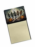 Zombies Spooky Halloween Watercolor Sticky Note Holder Refillable Dispenser Desk Accessory 3x3 Pad Gift