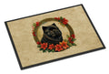 Chow Chow Christmas Flowers Doormat Indoor Outdoor 24H X 36W Front Door Mat Rugs for Entryway, Non Slip Washable Low Pile,
