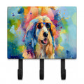 Afghan Hound Hippie Dawg Leash or Key Holder Wall Hooks, Coat Rack Wall Mount, for Hanging Keys, Towels, Aprons, Leashes