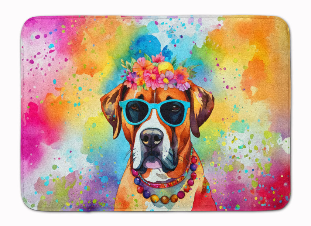 Boxer Hippie Dawg Memory Foam Kitchen Mat Machine Washable Anti-Fatigue Cushion Comfort Bath or Kitchen Rug