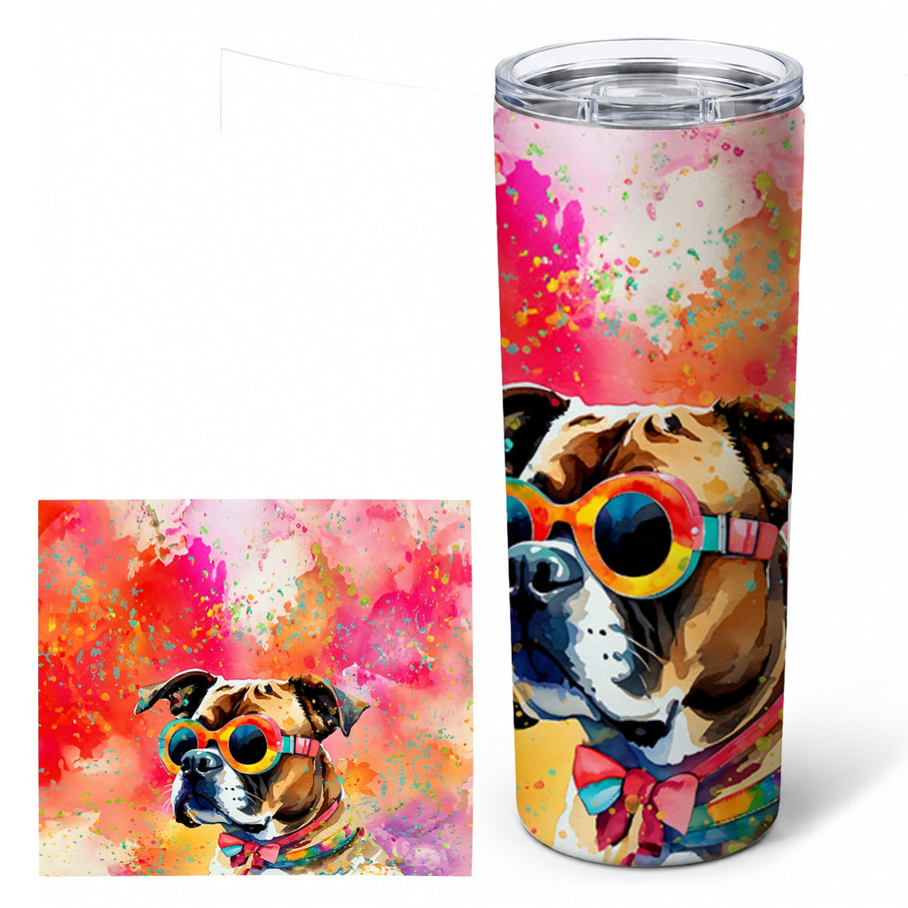 Boxer 20 oz Skinny Tumbler with Lid and Straw