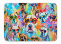 Boxer Hippie Dawg Memory Foam Kitchen Mat Machine Washable Anti-Fatigue Cushion Comfort Bath or Kitchen Rug