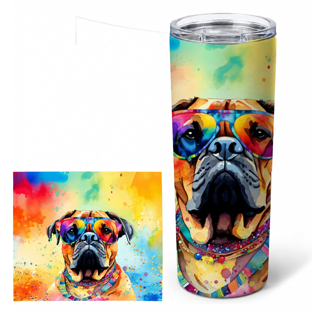 Bullmastiff 20 oz Skinny Tumbler with Lid and Straw