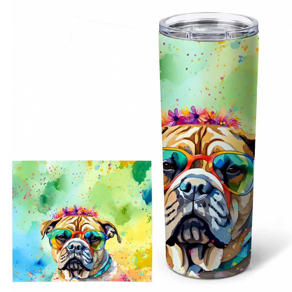Bullmastiff 20 oz Skinny Tumbler with Lid and Straw