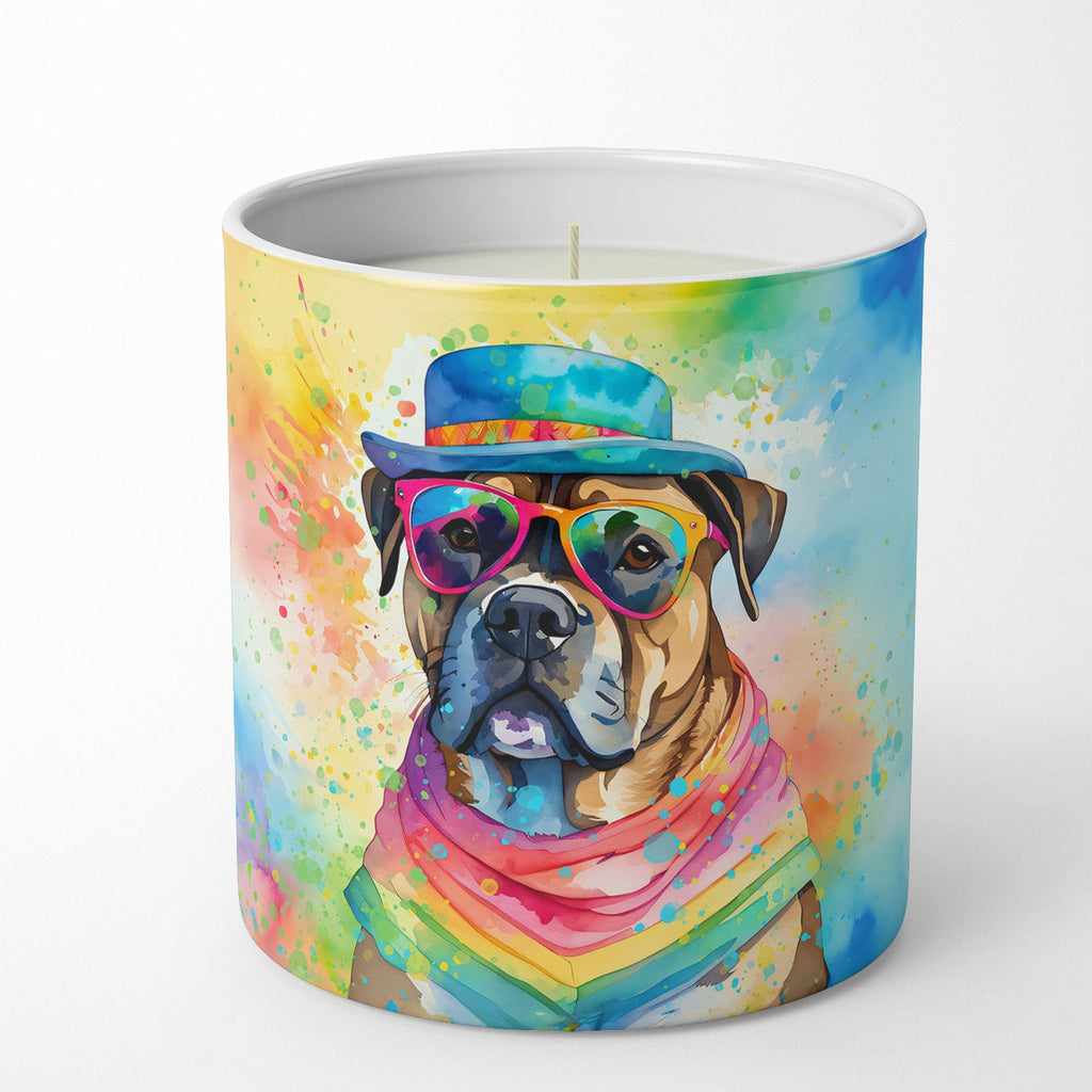 Cane Corso Hippie Dawg Decorative Soy Candle Nature Soy Wax Essential Oil Home Decor Ideal for Bedroom Kitchen Bath Office Gift, 10 oz