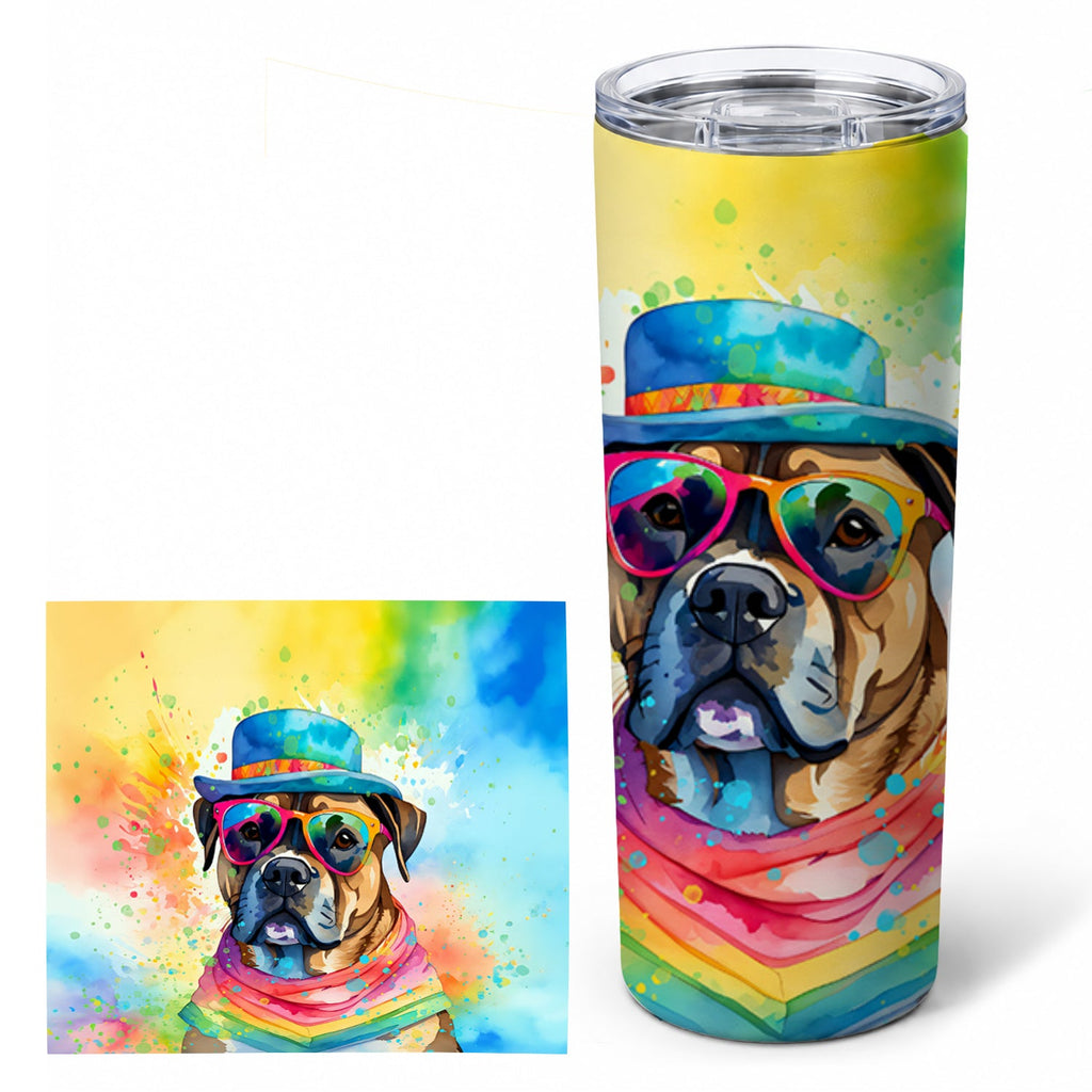Cane Corso 20 oz Skinny Tumbler with Lid and Straw
