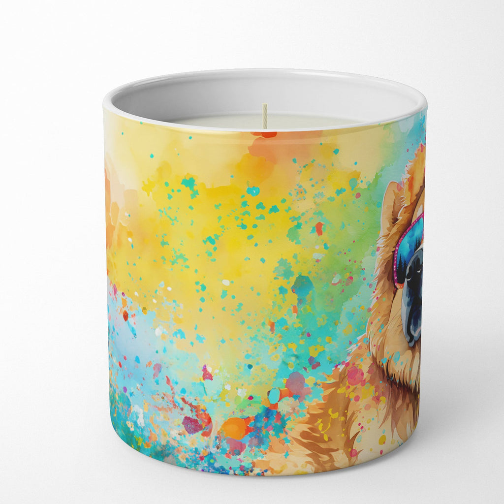 Chow Chow Hippie Dawg Decorative Soy Candle Nature Soy Wax Essential Oil Home Decor Ideal for Bedroom Kitchen Bath Office Gift, 10 oz