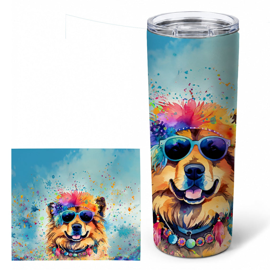 Chow Chow Hippie Dawg Stainless Steel Skinny Tumbler 20 oz Vacuum Double Walled Reusable Insulated Travel Cup