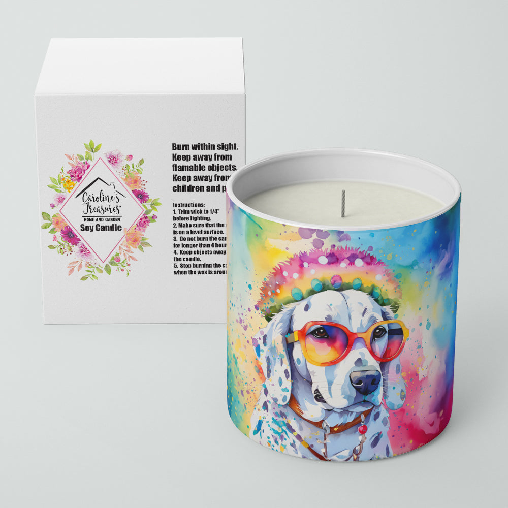 Dalmatian Hippie Dawg Decorative Soy Candle Nature Soy Wax Essential Oil Home Decor Ideal for Bedroom Kitchen Bath Office Gift, 10 oz