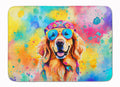 Golden Retriever Hippie Dawg Memory Foam Kitchen Mat Machine Washable Anti-Fatigue Cushion Comfort Bath or Kitchen Rug