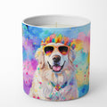 Great Pyrenees Hippie Dawg Decorative Soy Candle Nature Soy Wax Essential Oil Home Decor Ideal for Bedroom Kitchen Bath Office Gift, 10 oz