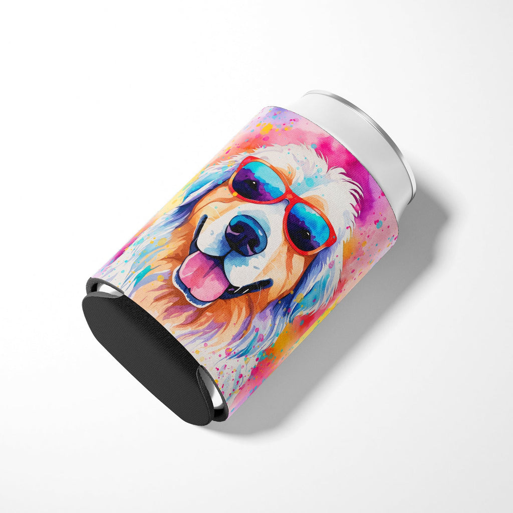 Great Pyrenees Hippie Dawg Can or Bottle Hugger Cooler Sleeve for Standard 12 oz Cans, Insulated Foam Beer & Soda Can Hugger Reusable