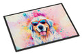 Great Pyrenees Hippie Dawg Doormat Indoor Outdoor 24H X 36W Front Door Mat Rugs for Entryway, Non Slip Washable Low Pile,