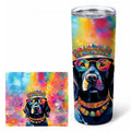 Black Labrador Hippie Dawg Stainless Steel Skinny Tumbler 20 oz Vacuum Double Walled Reusable Insulated Travel Cup