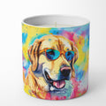 Yellow Labrador Hippie Dawg Decorative Soy Candle Nature Soy Wax Essential Oil Home Decor Ideal for Bedroom Kitchen Bath Office Gift, 10 oz
