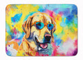 Yellow Labrador Hippie Dawg Memory Foam Kitchen Mat Machine Washable Anti-Fatigue Cushion Comfort Bath or Kitchen Rug