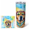 Mastiff Hippie Dawg Stainless Steel Skinny Tumbler 20 oz Vacuum Double Walled Reusable Insulated Travel Cup