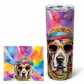 Weimaraner Hippie Dawg Stainless Steel Skinny Tumbler 20 oz Vacuum Double Walled Reusable Insulated Travel Cup