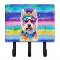Westie Hippie Dawg Leash or Key Holder Wall Hooks, Coat Rack Wall Mount, for Hanging Keys, Towels, Aprons, Leashes