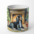 Afghan Hound Cozy Christmas Decorative Soy Candle Nature Soy Wax Essential Oil Home Decor Ideal for Bedroom Kitchen Bath Office Gift, 10 oz