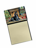Afghan Hound Cozy Christmas Watercolor Sticky Note Holder Refillable Dispenser Desk Accessory 3x3 Pad Gift