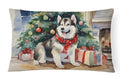 Alaskan Malamute Cozy Christmas Decorative Throw Pillow 12x16 Indoor Outdoor Accent Cushion, Fabric Cover with Insert for Sofa, Bed, Porch & Living Room