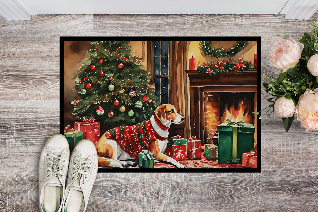 American Foxhound Cozy Christmas Doormat Indoor Outdoor 24H X 36W Front Door Mat Rugs for Entryway, Non Slip Washable Low Pile,