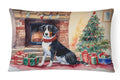 Appenzeller Sennenhund Cozy Christmas Decorative Throw Pillow 12x16 Indoor Outdoor Accent Cushion, Fabric Cover with Insert for Sofa, Bed, Porch & Living Room