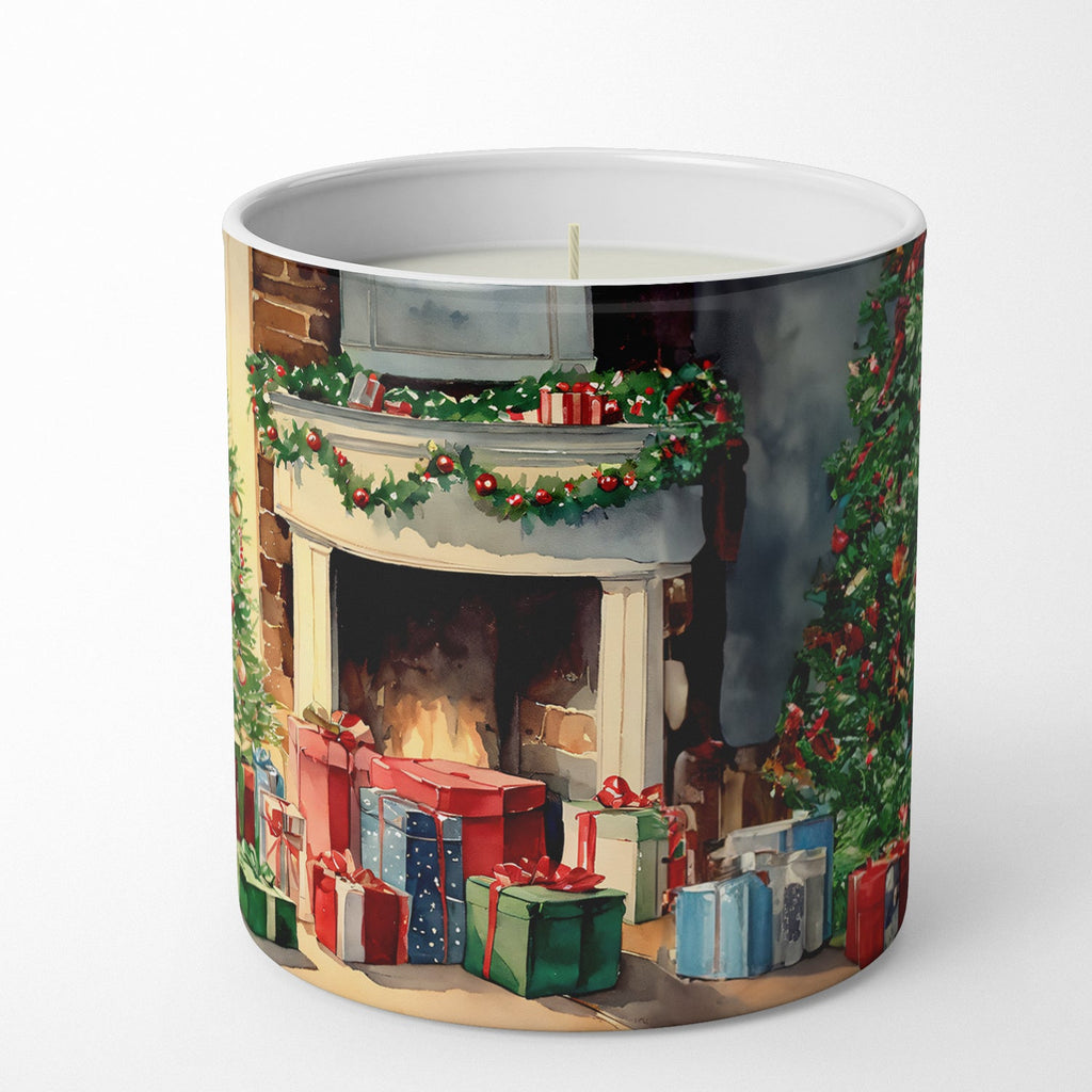 Australian Kelpie Cozy Christmas Decorative Soy Candle Nature Soy Wax Essential Oil Home Decor Ideal for Bedroom Kitchen Bath Office Gift, 10 oz