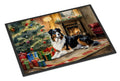 Australian Shepherd Cozy Christmas Doormat Indoor Outdoor 18H X 27W Front Door Mat Rugs for Entryway, Non Slip Washable