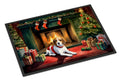 Beagle Cozy Christmas Doormat Indoor Outdoor 24H X 36W Front Door Mat Rugs for Entryway, Non Slip Washable Low Pile,