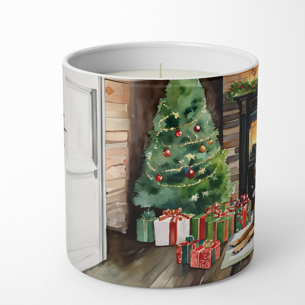 Belgian Malinois Cozy Christmas Decorative Soy Candle Nature Soy Wax Essential Oil Home Decor Ideal for Bedroom Kitchen Bath Office Gift, 10 oz
