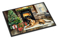 Belgian Malinois Cozy Christmas Doormat Indoor Outdoor 24H X 36W Front Door Mat Rugs for Entryway, Non Slip Washable Low Pile,
