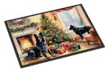 Belgian Sheepdog Cozy Christmas Doormat Indoor Outdoor 18H X 27W Front Door Mat Rugs for Entryway, Non Slip Washable