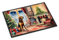 Bloodhound Cozy Christmas Doormat Indoor Outdoor 24H X 36W Front Door Mat Rugs for Entryway, Non Slip Washable Low Pile,