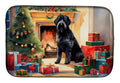 Bouvier des Flandres Cozy Christmas Dish Drying Mat Absorbent Dish Drying Mat Pad for Kitchen Counter Dish Drainer Mat for Countertop, 14 x 21", Multicolor