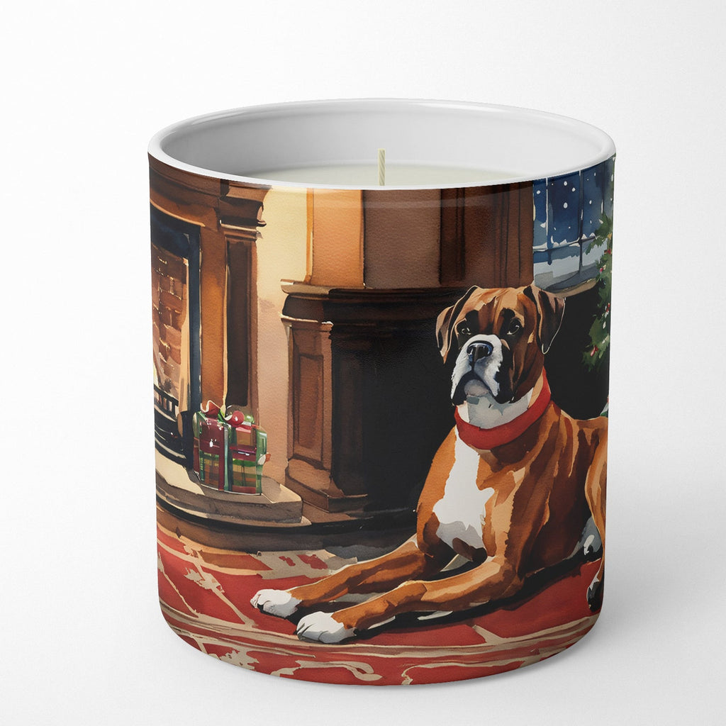 Boxer Cozy Christmas Decorative Soy Candle Nature Soy Wax Essential Oil Home Decor Ideal for Bedroom Kitchen Bath Office Gift, 10 oz