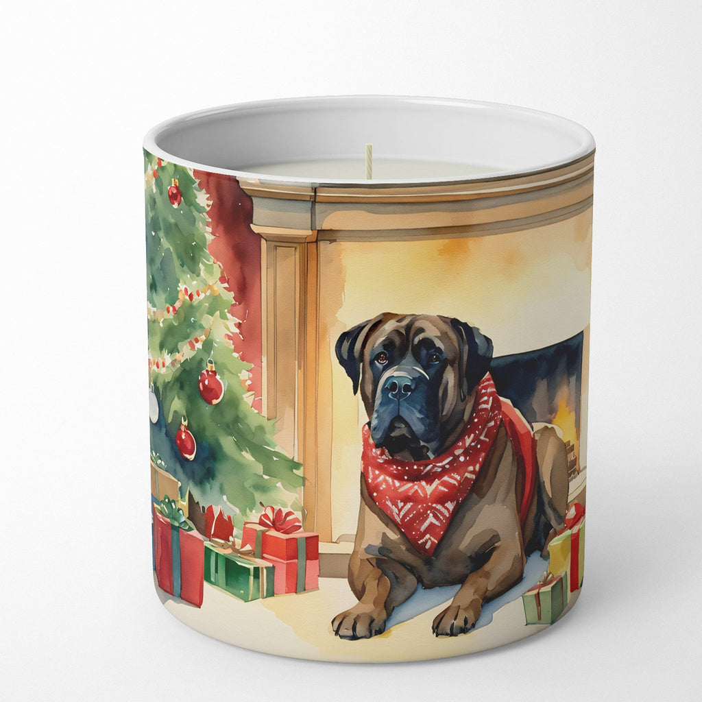 Bullmastiff Cozy Christmas Decorative Soy Candle Nature Soy Wax Essential Oil Home Decor Ideal for Bedroom Kitchen Bath Office Gift, 10 oz