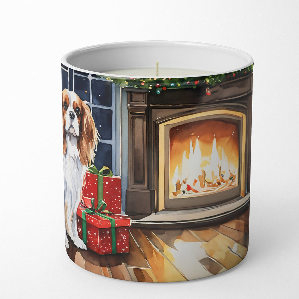 Cavalier Spaniel Cozy Christmas Decorative Soy Candle Nature Soy Wax Essential Oil Home Decor Ideal for Bedroom Kitchen Bath Office Gift, 10 oz