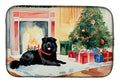 Chow Chow Cozy Christmas Dish Drying Mat Absorbent Dish Drying Mat Pad for Kitchen Counter Dish Drainer Mat for Countertop, 14 x 21", Multicolor