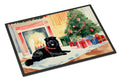 Chow Chow Cozy Christmas Doormat Indoor Outdoor 18H X 27W Front Door Mat Rugs for Entryway, Non Slip Washable