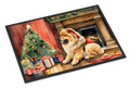 Chow Chow Cozy Christmas Doormat Indoor Outdoor 24H X 36W Front Door Mat Rugs for Entryway, Non Slip Washable Low Pile,