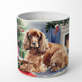 Cocker Spaniel Cozy Christmas Decorative Soy Candle Nature Soy Wax Essential Oil Home Decor Ideal for Bedroom Kitchen Bath Office Gift, 10 oz