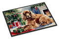 Cocker Spaniel Cozy Christmas Doormat Indoor Outdoor 24H X 36W Front Door Mat Rugs for Entryway, Non Slip Washable Low Pile,