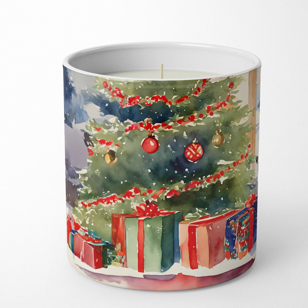 Corgi Cozy Christmas Decorative Soy Candle Nature Soy Wax Essential Oil Home Decor Ideal for Bedroom Kitchen Bath Office Gift, 10 oz